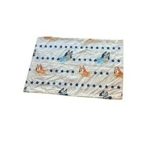 Bluey and Bingo Kids Pillowcase Blue Stars White Standard Bedding Heeler Pups